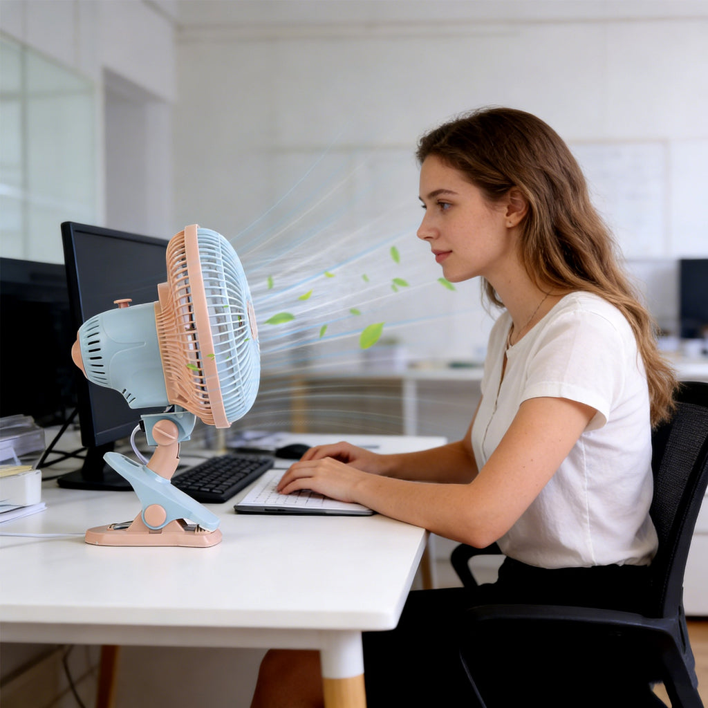 Oszillierender Clip-Ventilator, 2 Stufen – Ansicht 4