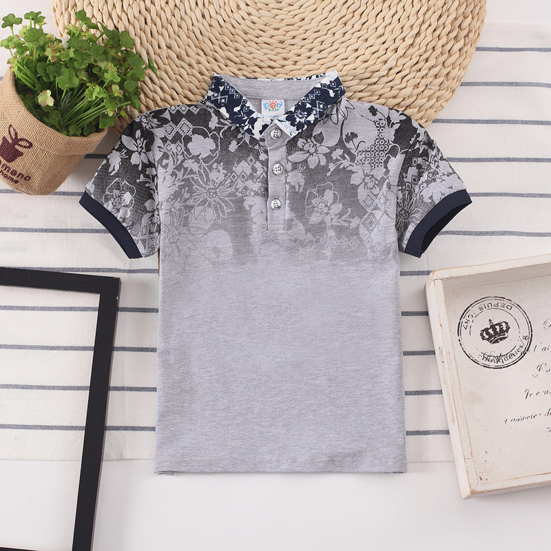 Kinder T-Shirt für Jungen mit Polokragen