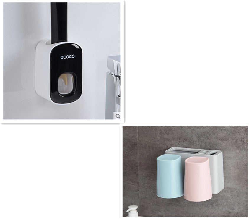 Wandmontierter Zahnpasta-Dispenser