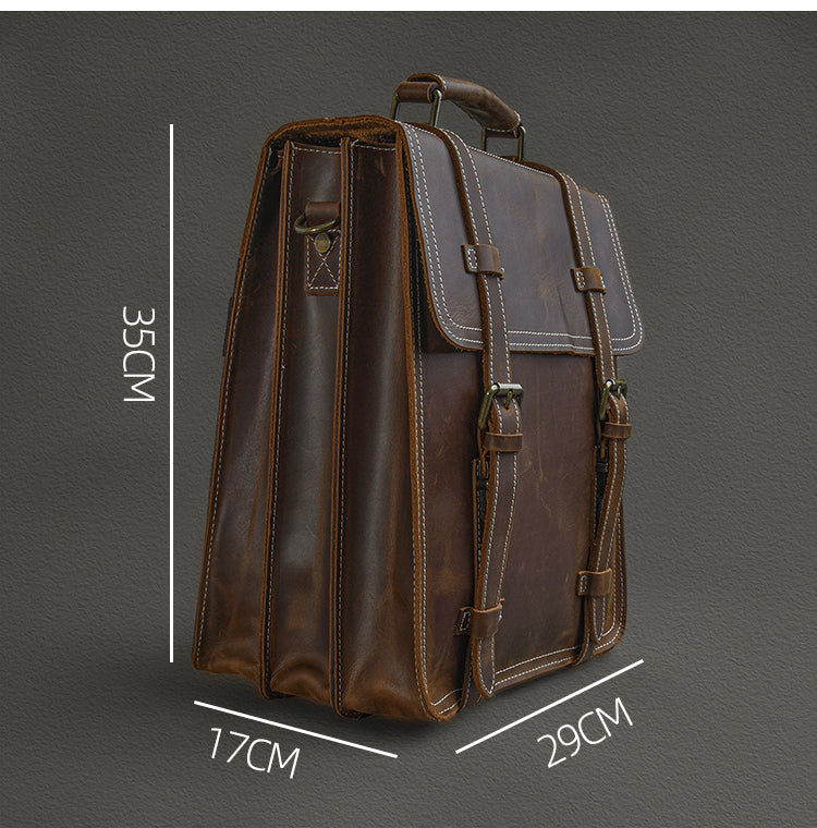 Vintage Lederrucksack Crazy Horse – Bild 7 | LuxeStyle