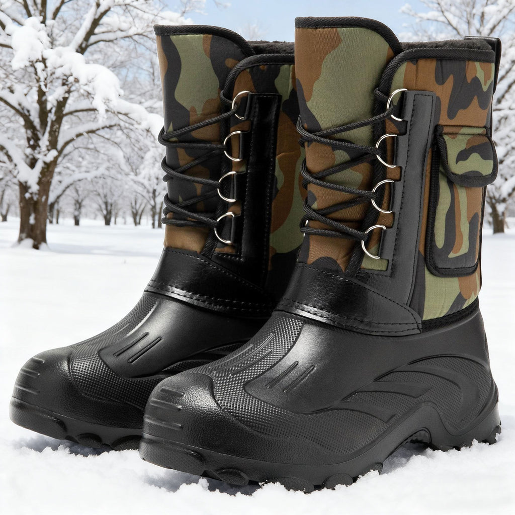 Herren Winter-Snowboots mit Fleecefutter