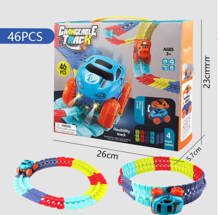 Flexibles Schienenauto-Spielzeugset – Bild 13 | LuxeStyle