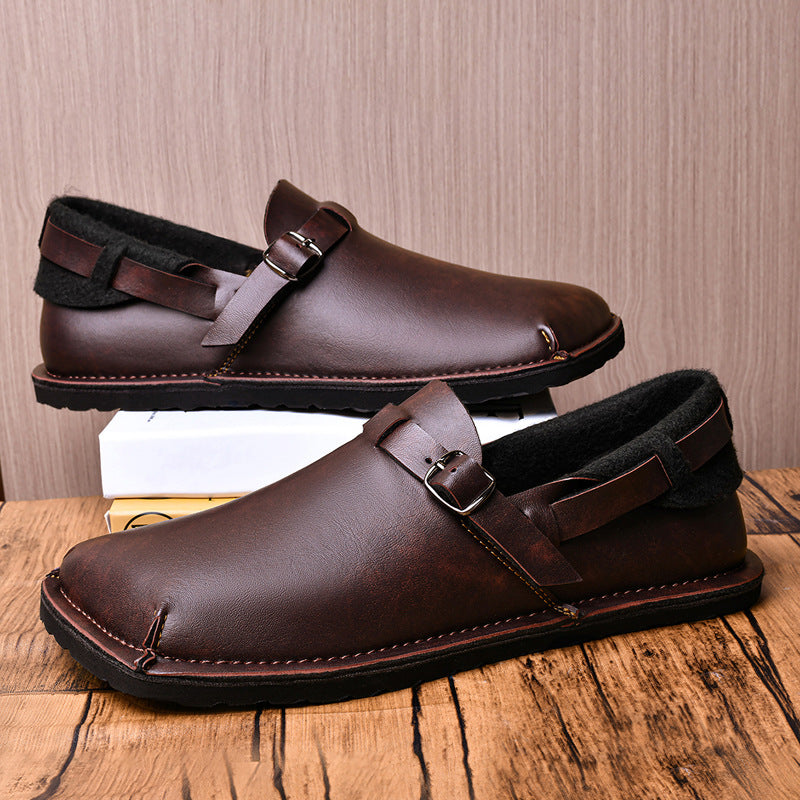 Herren Lederschuhe mit weicher Sohle