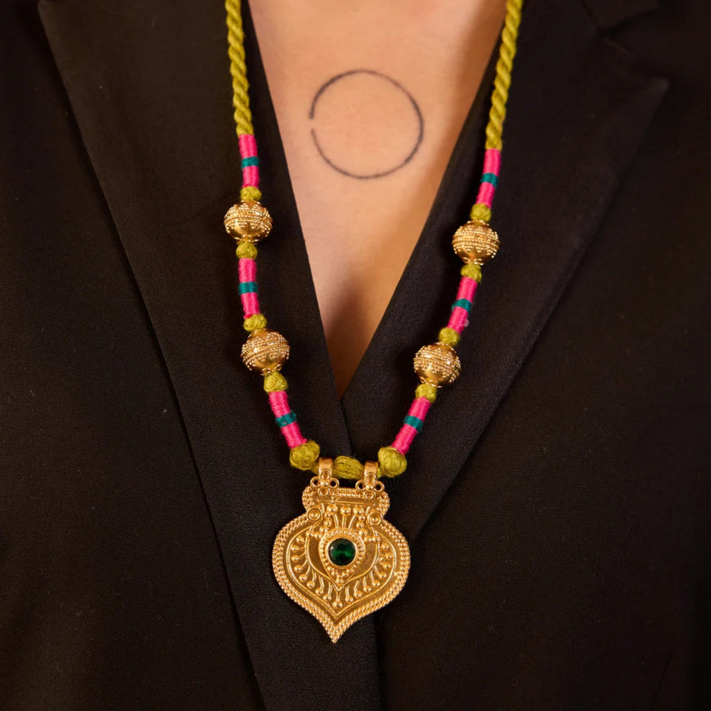 Edelstahl-Halskette mit Evil Eye Anhänger und farbveränderungsbeständi