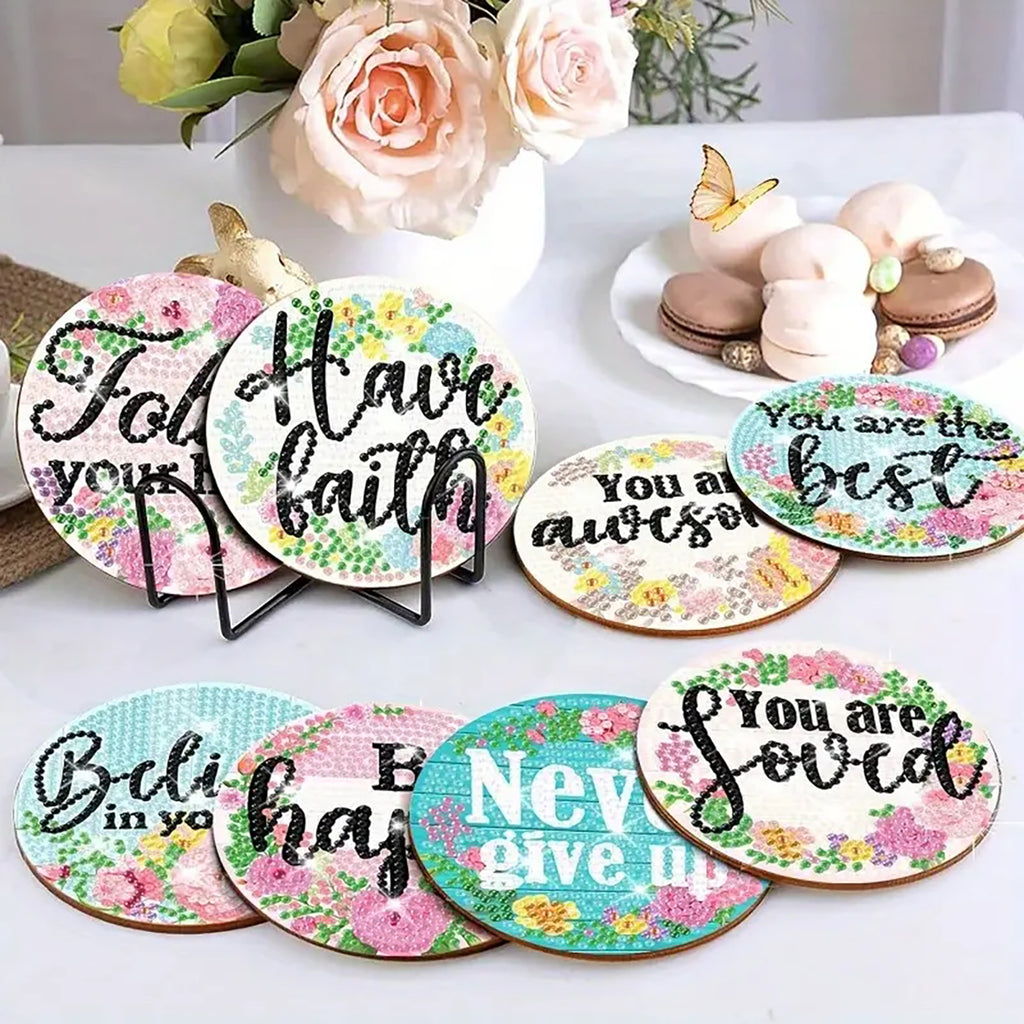 DIY Diamantmaler Coaster-Set für Anfänger