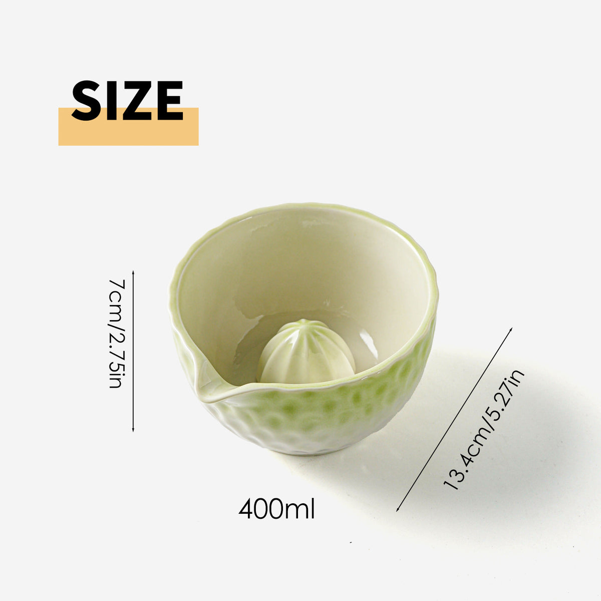 Keramik Matcha Schale mit Zitronenpresse – Bild 6 | LuxeStyle