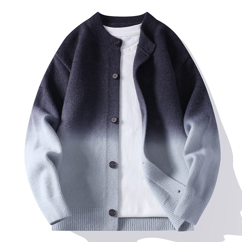 Cardigan mit Farbverlauf-Strickmuster