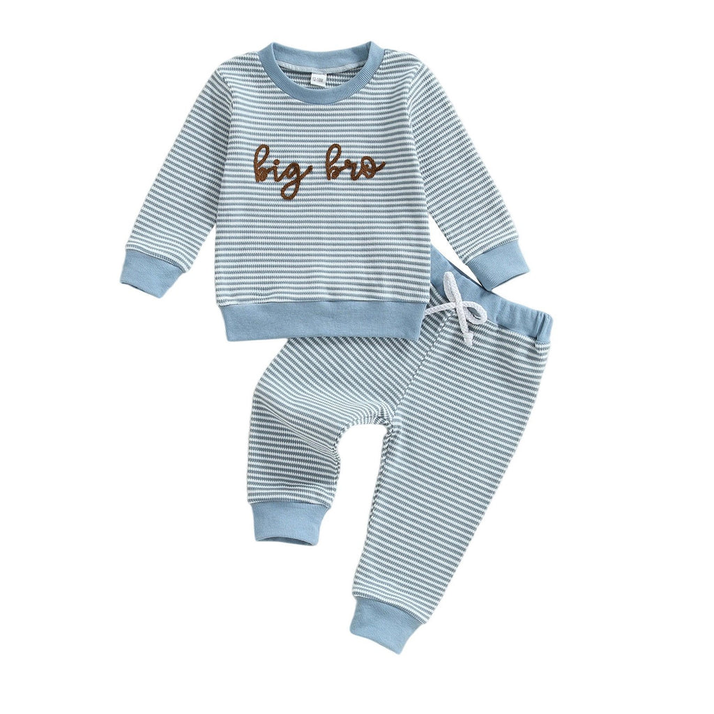 Gestreiftes Langarm-Shirt und Hose für Babys – Bild 2 | LuxeStyle