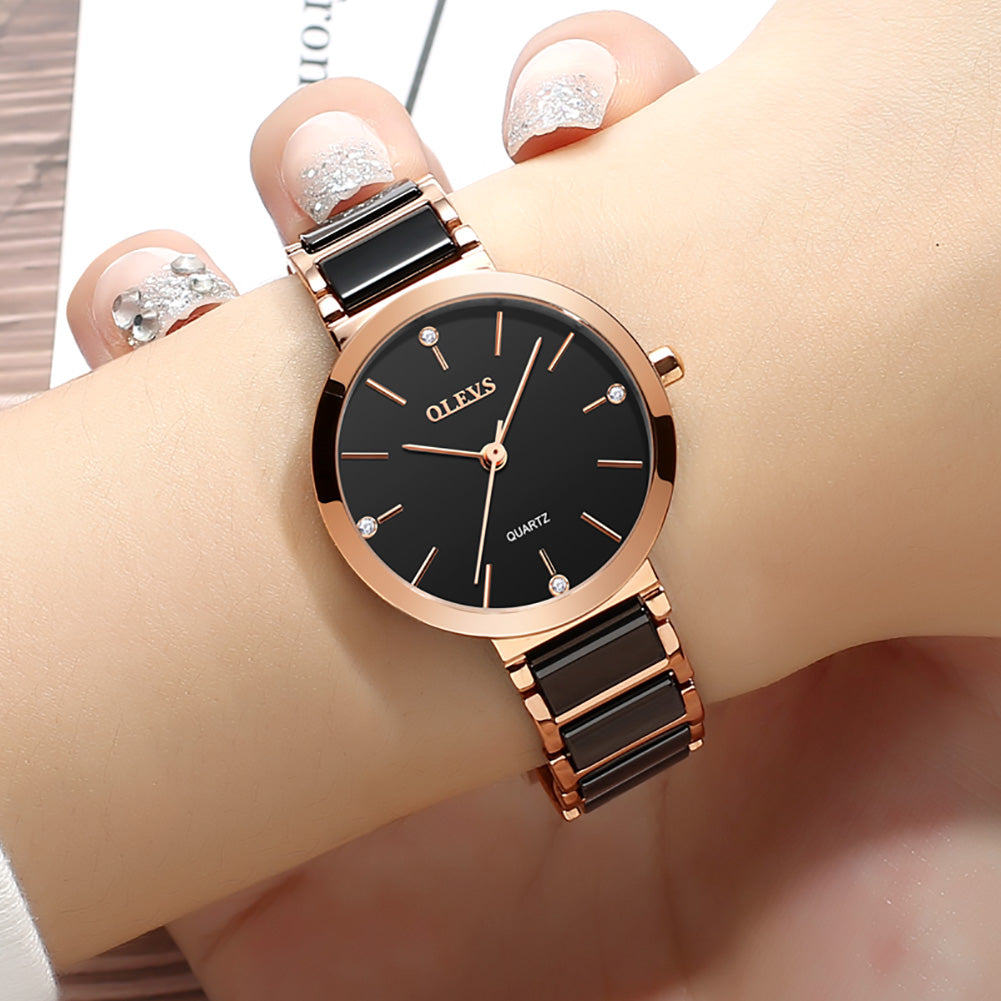 Wasserdichte Damen-Armbanduhr aus Edelstahl – Bild 5 | LuxeStyle