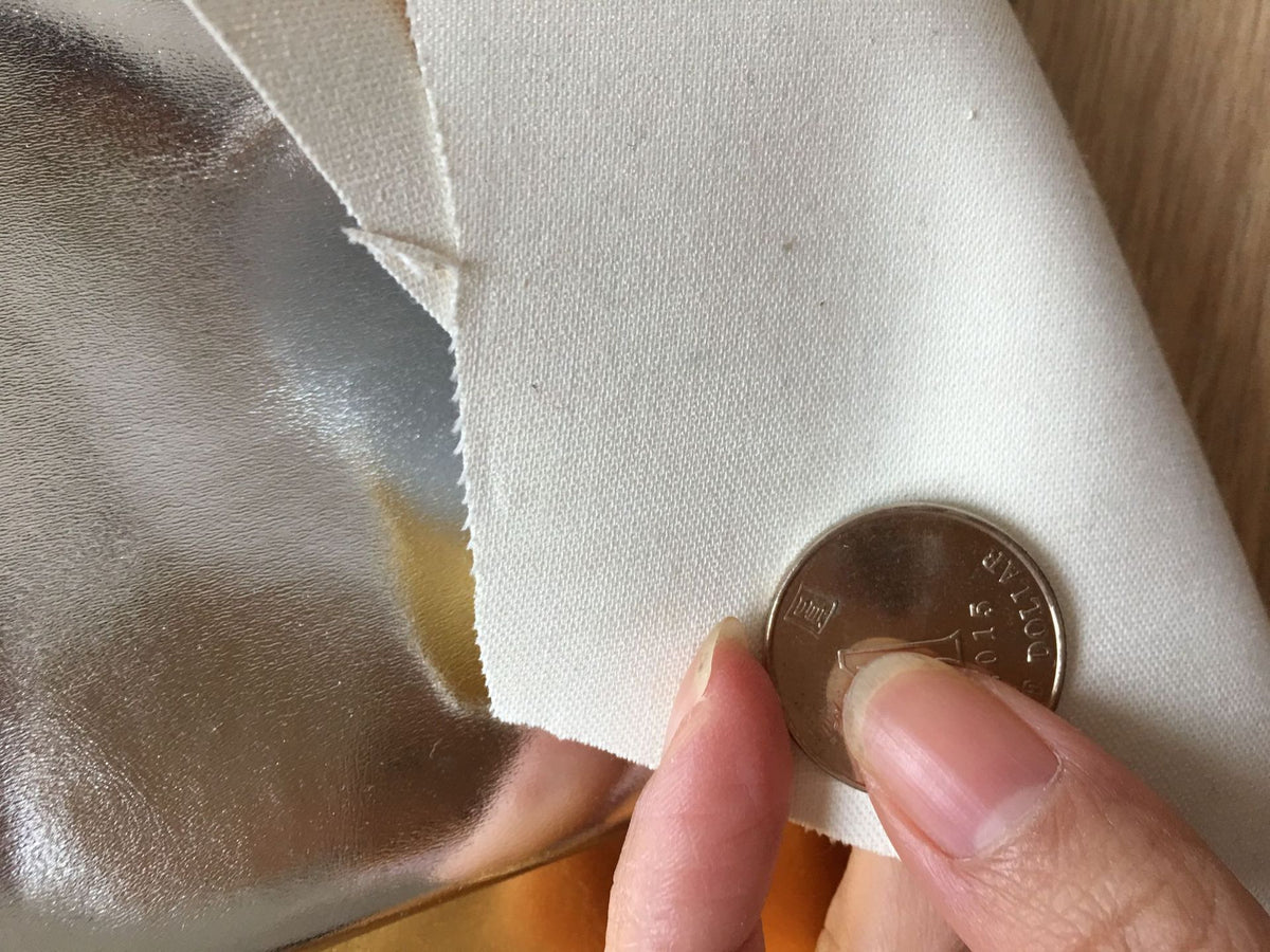 PU-Lederstoff Gold/Silber – Bild 3 | LuxeStyle