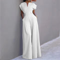 Eleganter High Waist Jumpsuit mit weitem Bein – Bild 1 | LuxeStyle