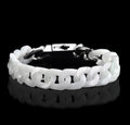 Jadeit-Titan-Armband im Cuban-Stil