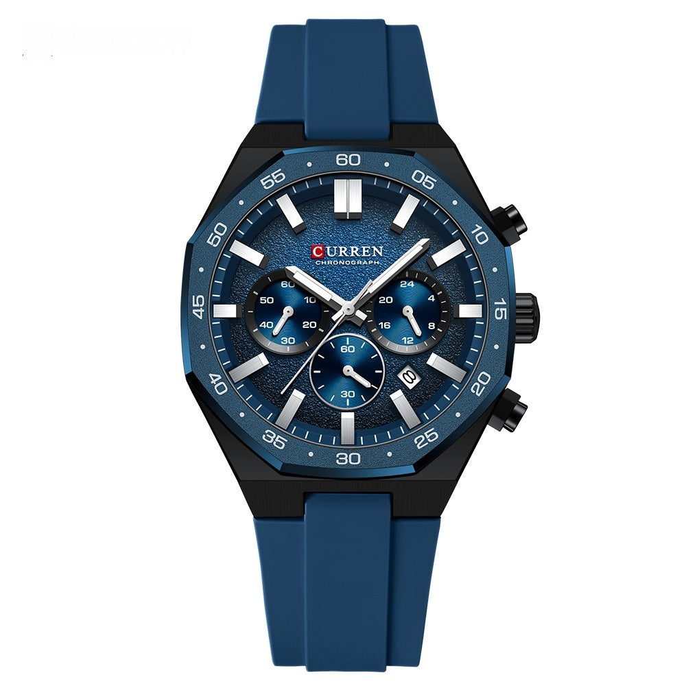 Wasserdichte Herrenuhr mit Multi-Hand Anzeige