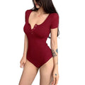 Kurzer Sommer-Jumpsuit mit Knopfleiste