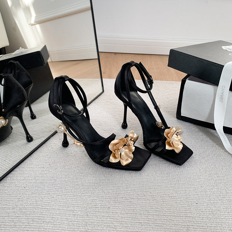 Elegante Stiletto-Sandalen mit eckiger Spitze – Bild 7 | LuxeStyle