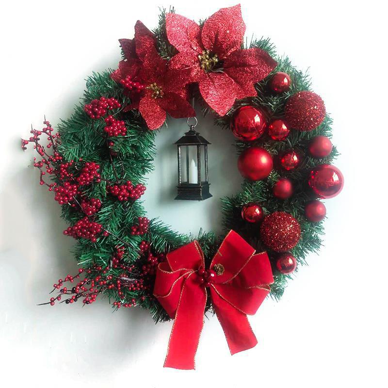 Weihnachtskranz – Türkranz Girlande aus Holz – Bild 3 | LuxeStyle