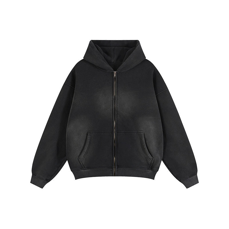 Fleece-linierte Gradienten-Hoodie