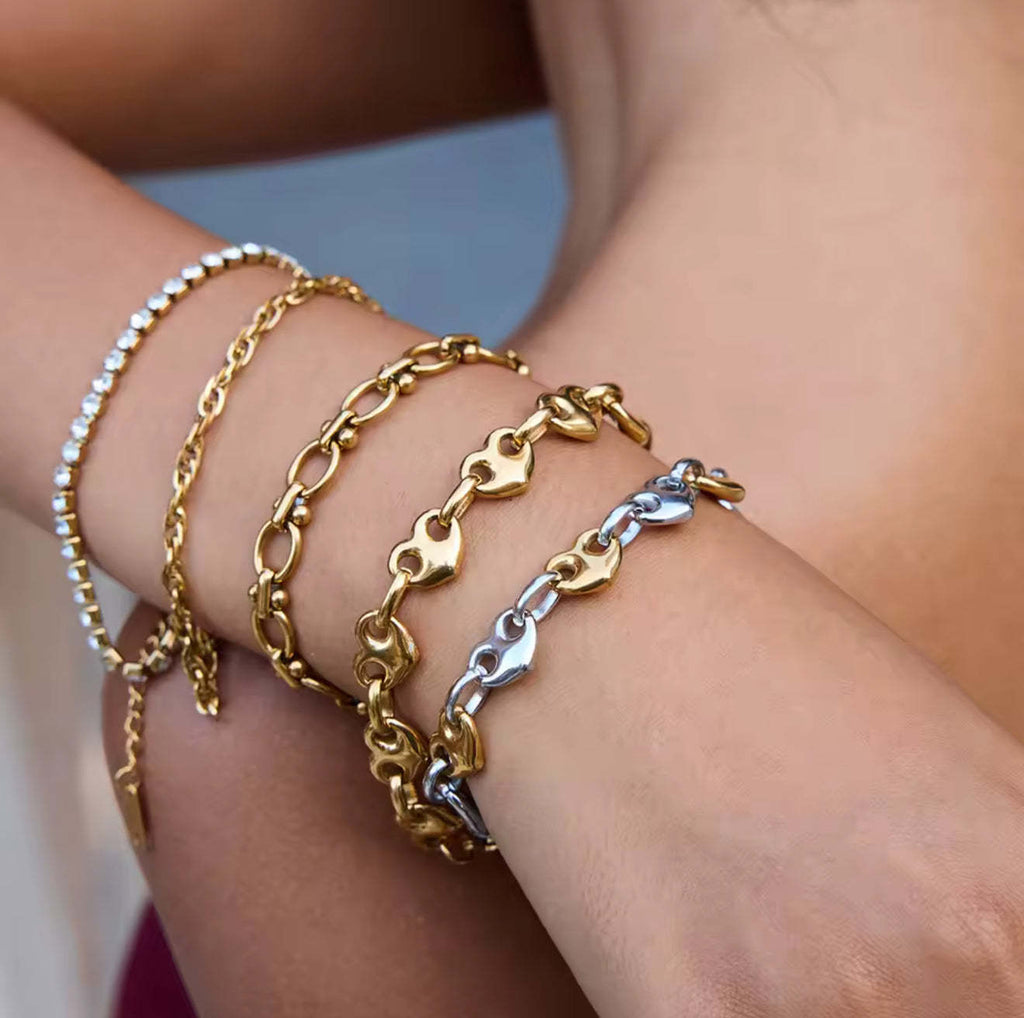 Vergoldetes Edelstahl-Armband – Bild 6 | LuxeStyle