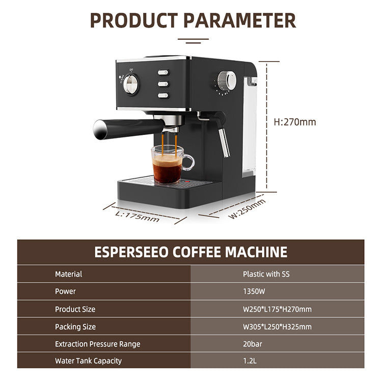 Halbautomatischer Milchschäumer für Kaffeemaschine – Bild 2 | LuxeStyle