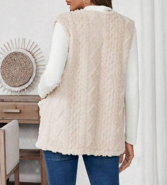 Cardigan mit Plüschtaschen