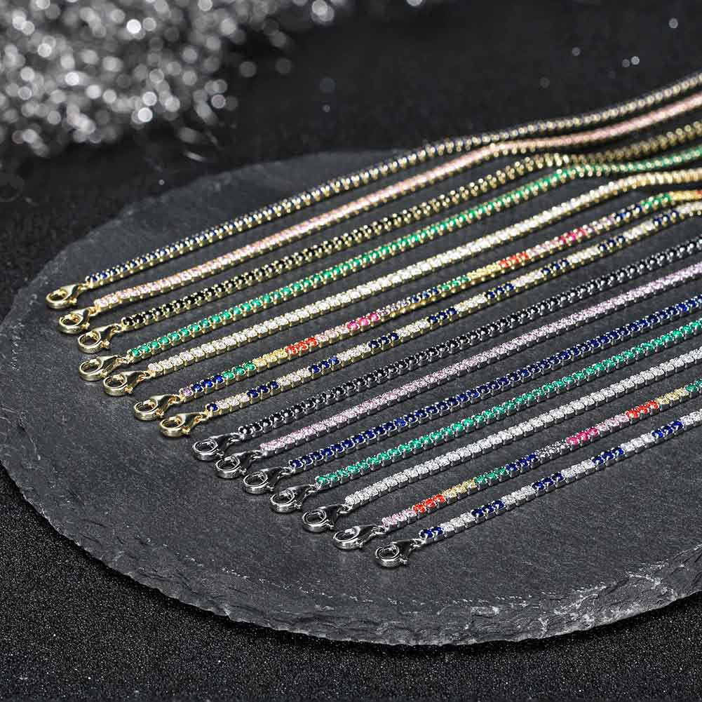 Huan Cai Armband mit grünem Zirkon (925 Silber) | LuxeStyle