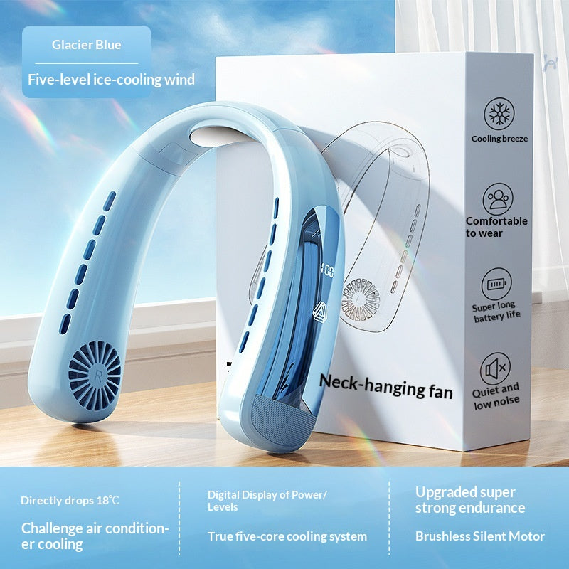 Nackenhänge-Ventilator mit Digitalanzeige