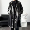 Langer Trenchcoat für Herren – locker, einfarbig – Bild 7 | LuxeStyle