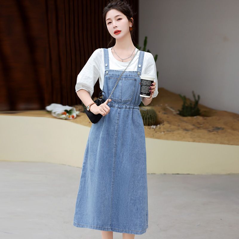 Retro Jeans-Trägerkleid – Bild 5 | LuxeStyle
