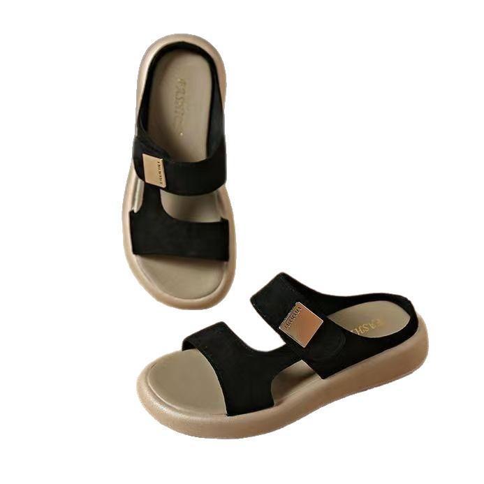Bequeme Casual Slide Sandalen mit dicker Sohle