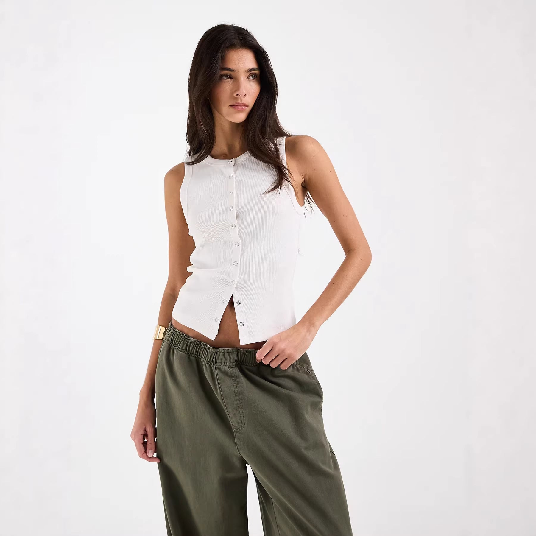 Gestricktes Slim-Fit Tanktop
