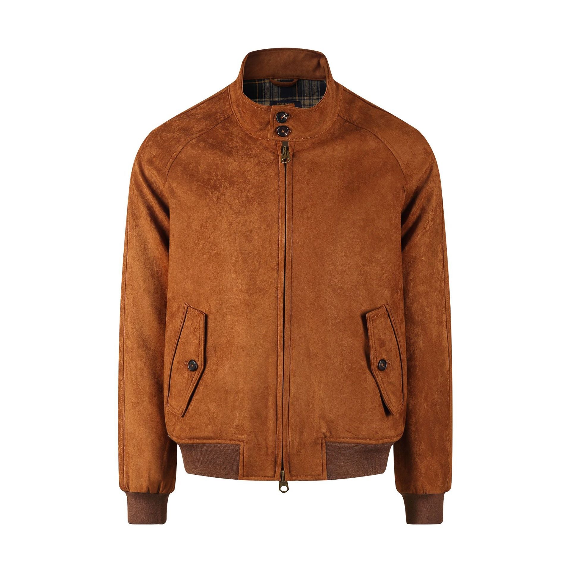 Herren Lederjacke mit Stehkragen