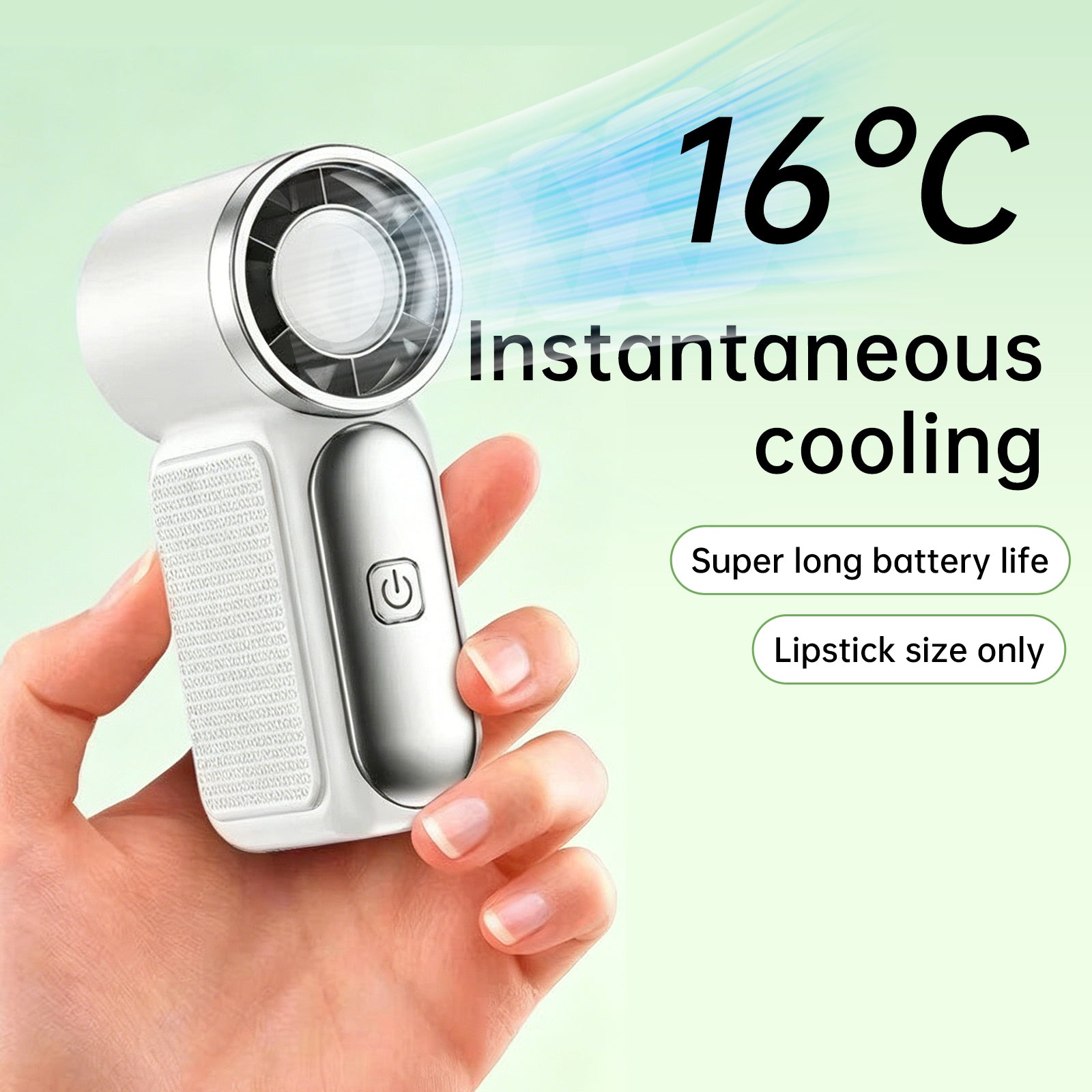Mini Ventilator Lila – USB-aufladbar – Ansicht 3