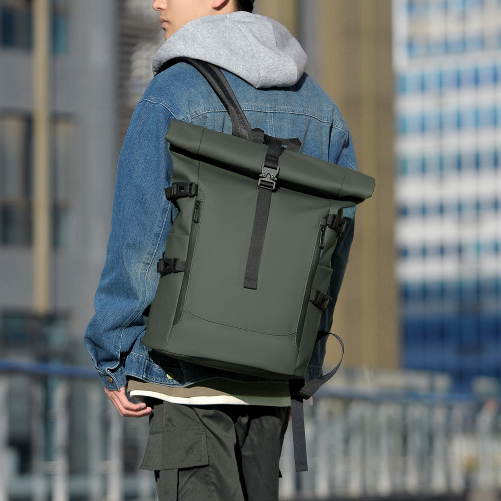 Rolltop-Reiserucksack Business, 20-35 l, wasserabweisend – Bild 8 | LuxeStyle