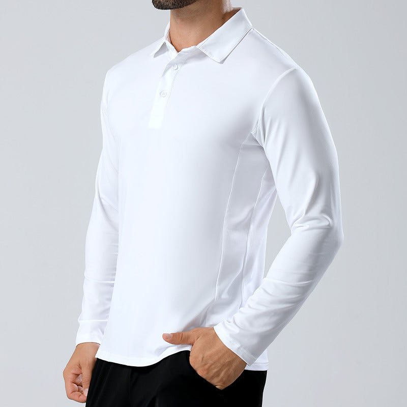 Herren Langarm Polohemd – Ansicht 4