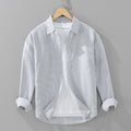 Lässiges Langarmshirt mit vertikalen Streifen für Herren – Bild 1 | LuxeStyle