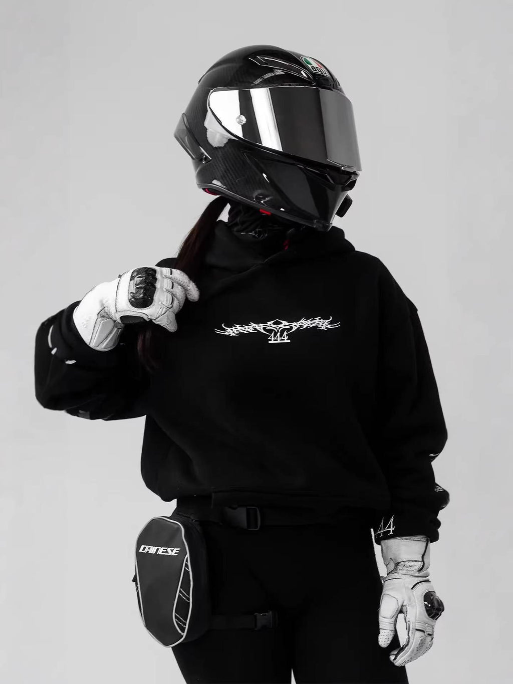 Noctilucent 3D Digital Print Street Motorrad-Top