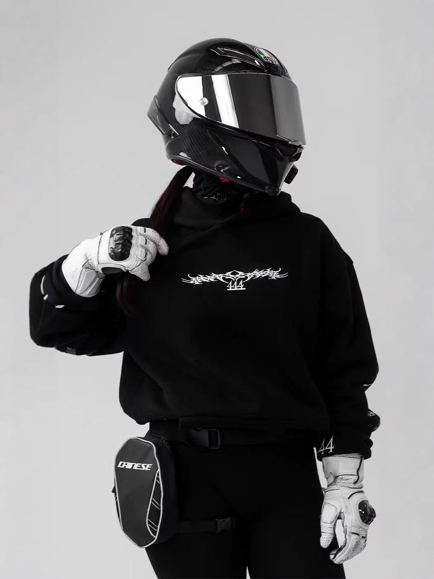 Noctilucent 3D Digital Print Street Motorrad-Top