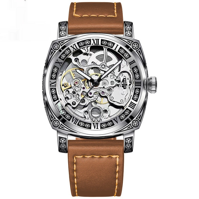 Relief-cut Automatik-Herrenuhr – Ansicht 7