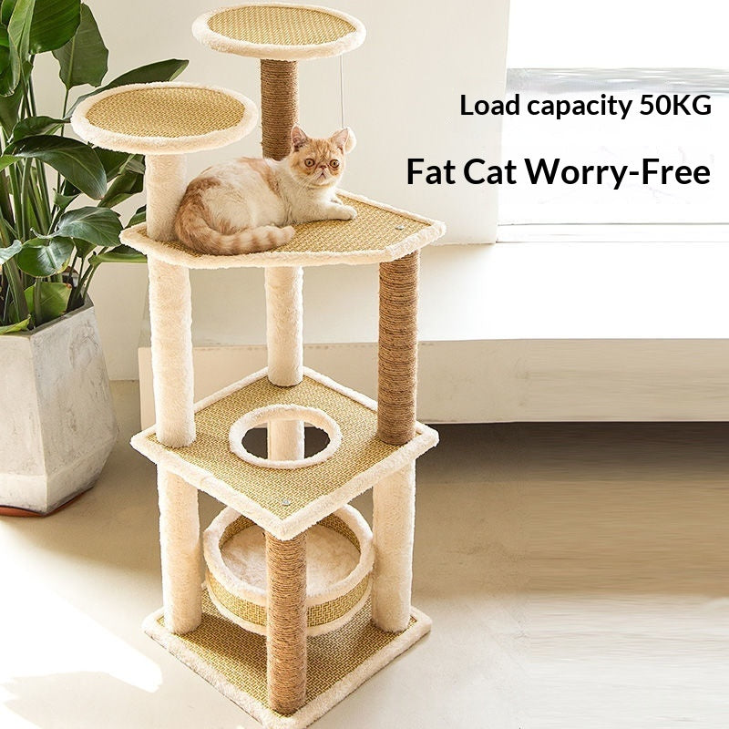 Katzenbaum mit integriertem Bett