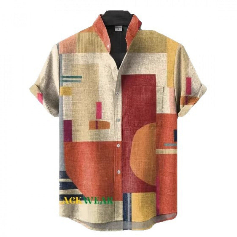 Herren Polo-Shirt Kurzarm Gestreift
