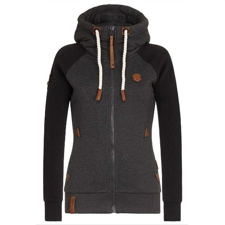 Personalisierter Hoodie mit Leder-Patch