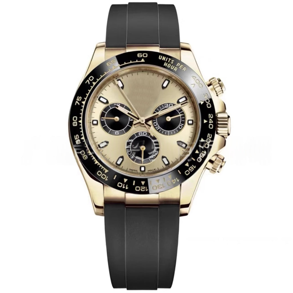 Sportliche Herrenuhr mit Kautschukarmband