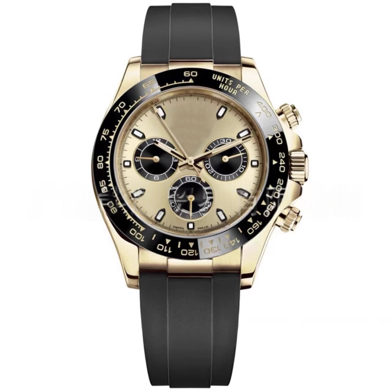 Sportliche Herrenuhr mit Kautschukarmband