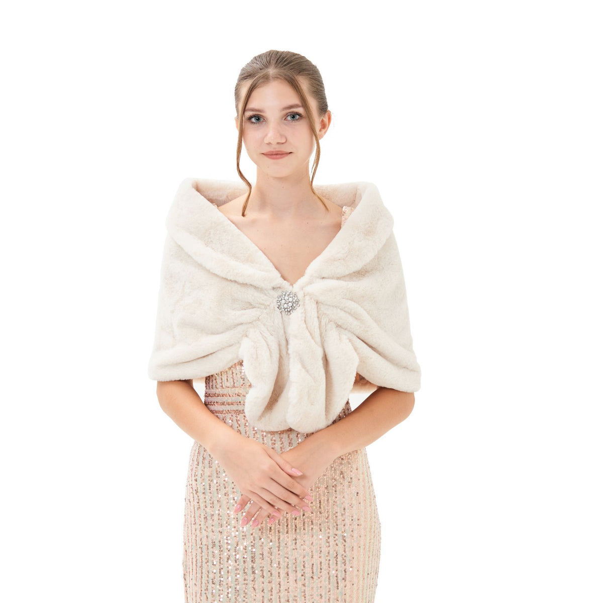 Kunstpelz-Schal für Damen – Bild 8 | LuxeStyle