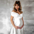 Schulterpartie mit hoher Taille – Abendkleid – Bild 9 | LuxeStyle