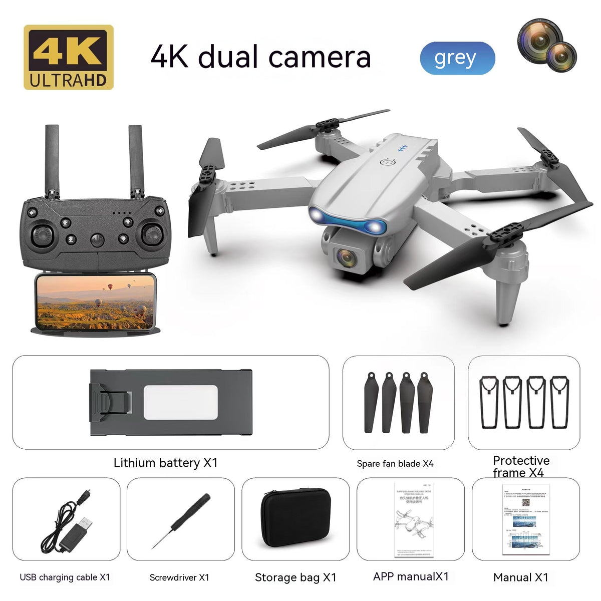 E99pro Mini-Drohne mit 4K Dual-Kamera – Bild 7 | LuxeStyle