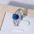 Ring Blauer Stein · elegant gefasst – Ansicht 2