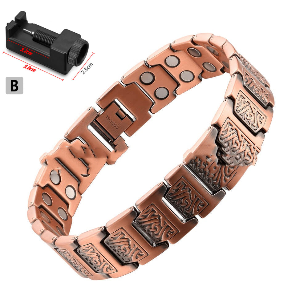 Kupferarmband im Retro-Stil für Herren – Bild 6 | LuxeStyle