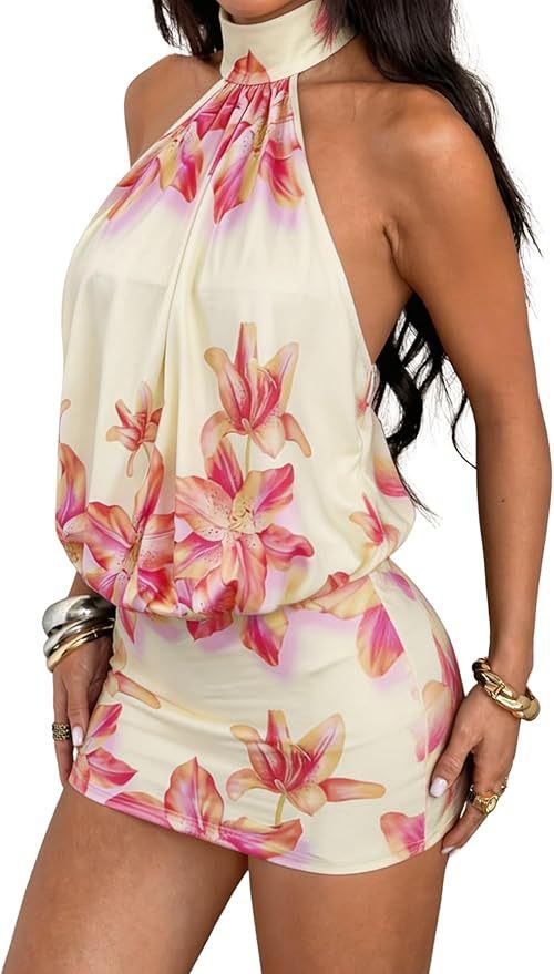 Sexy Neckholder Minikleid
