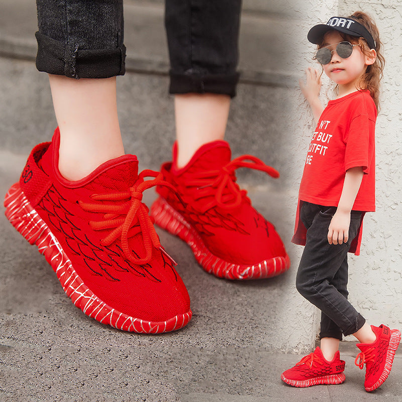 Kinder-Freizeitsneaker mit Fischschuppen-Mesh – Bild 4 | LuxeStyle